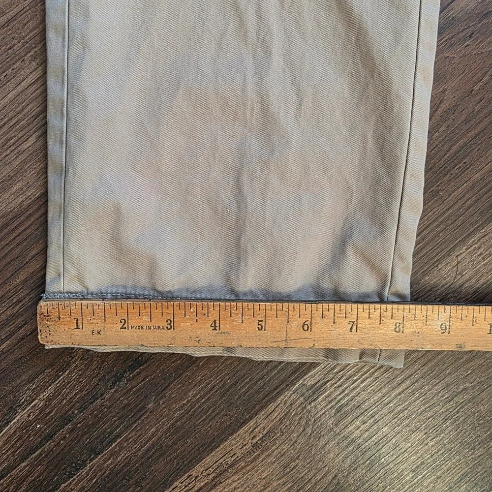 Banana‎ Republic Emerson Chino Mens Khaki Flat Front Pants Size 35x32 preppy